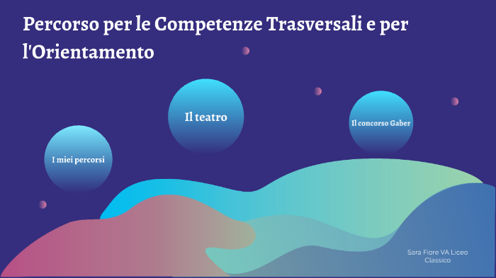 Percorso Per Le Competenze Trasversali E Per L'Orientamento By Elisa ...