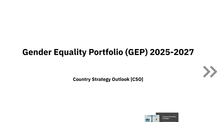 Gender Equality Program (GEP) 2025-2027 by AVIK DEY on Prezi