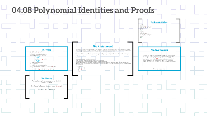 04 08 Polynomial Identities And Proofs By Jayden Bell