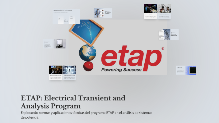 Programa ETAP: Análisis de Transitorios Eléctricos by Jose Adalberto ...