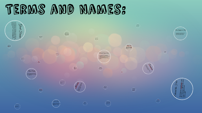 terms and Names by Leilani Camacho on Prezi