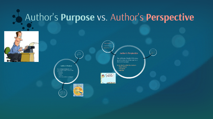 difference between author's purpose and thesis