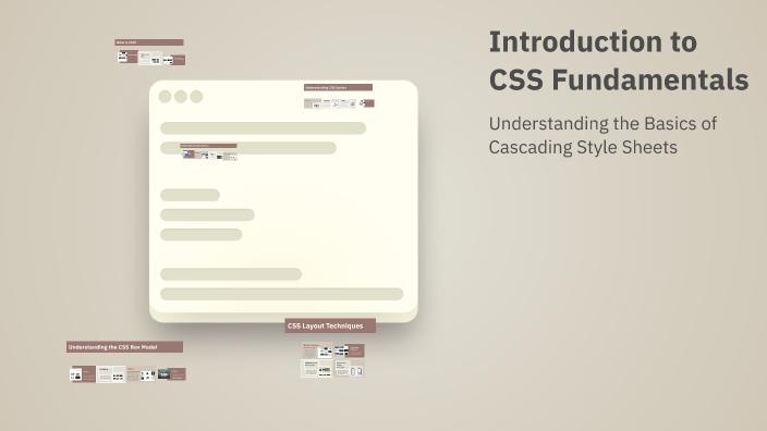 Introduction to CSS Fundamentals by Florian0 on Prezi