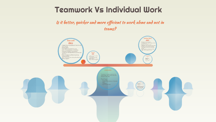 teamwork vs individual work essay