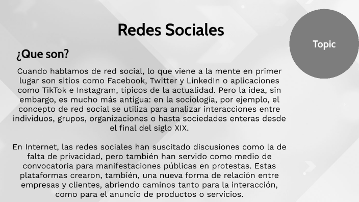 Redes Sociales by Diego Ortiz on Prezi