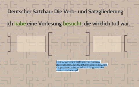 Deutscher Satzbau: Die Verb- Und Satzgliederung By Dany Etienne On Prezi