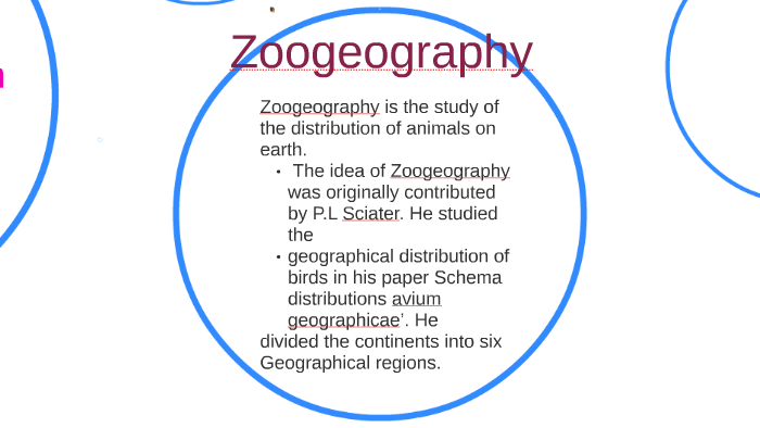 experimental zoogeography definition