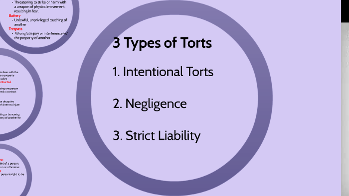  3 Types Of Torts By Matthew Roth