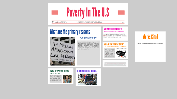 Poverty In The U.S by Mariah Rivera on Prezi