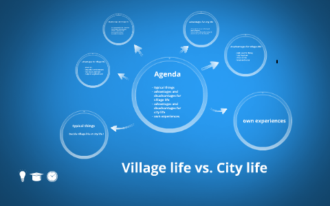 difference between city and village life