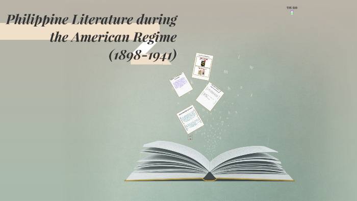 Philippine Literature During American Regime