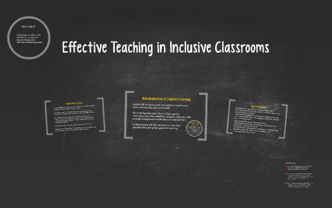 Teaching in Inclusive Classrooms by on Prezi