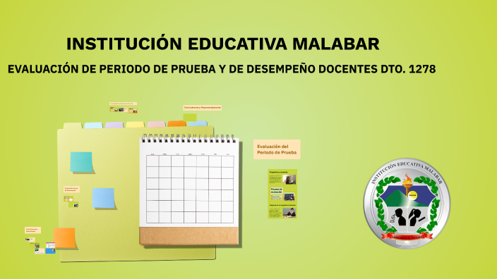 EVALUACIÓN DE PERIODO DE PRUEBA Y DE DESEMPEÑO DOCENTES DTO. 1278 by ...