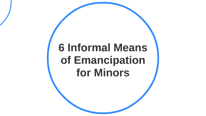 emancipated minor meaning emancipated minor meaning