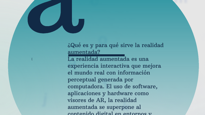 Realidad aumentada by MARIA DEL CARMEN PEREZ LOPEZ on Prezi
