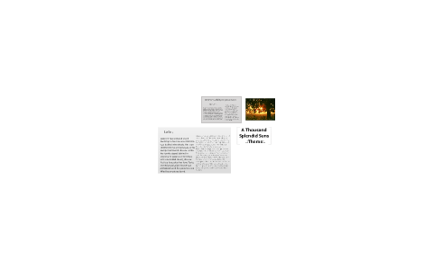 A Thousand Splendid Suns Theme 2 by Shelbie Thompson on Prezi