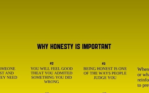 essay about why honesty is important
