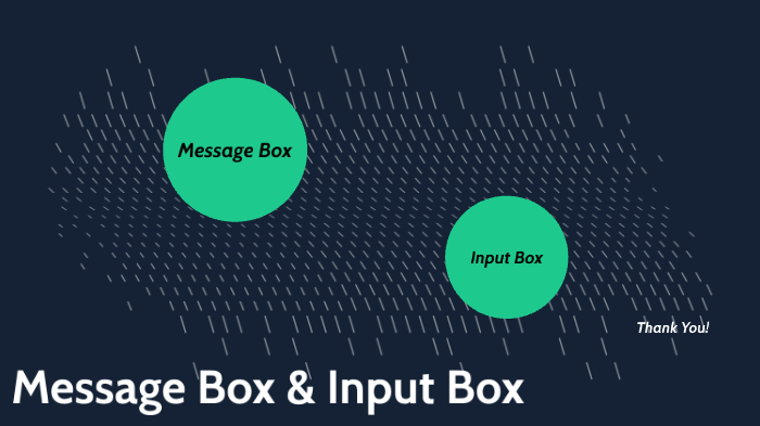 Input and Message Box by Abhishek Shaw on Prezi