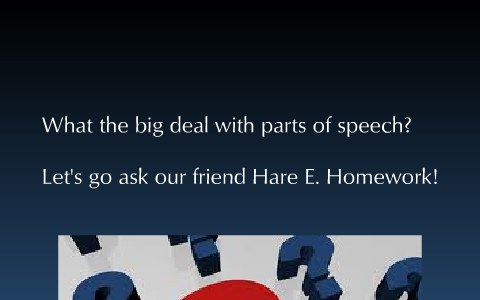 Homework big deal picture