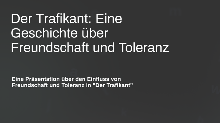 Der Trafikant Zusammenfassung Kapitel prezi.com