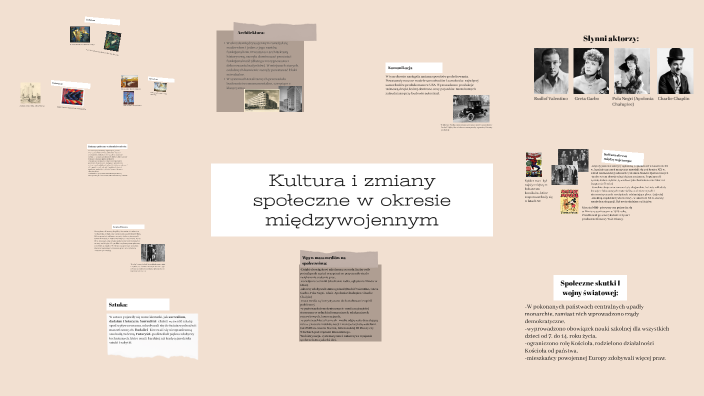 świat W Okresie Międzywojennym Klasa 7 Kultura i zmiany społeczne w okresie międzywojennym by Amelka W on Prezi