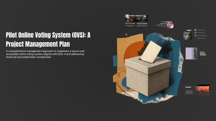 Pilot Online Voting System (OVS): A Project Management Plan by Paypal ...