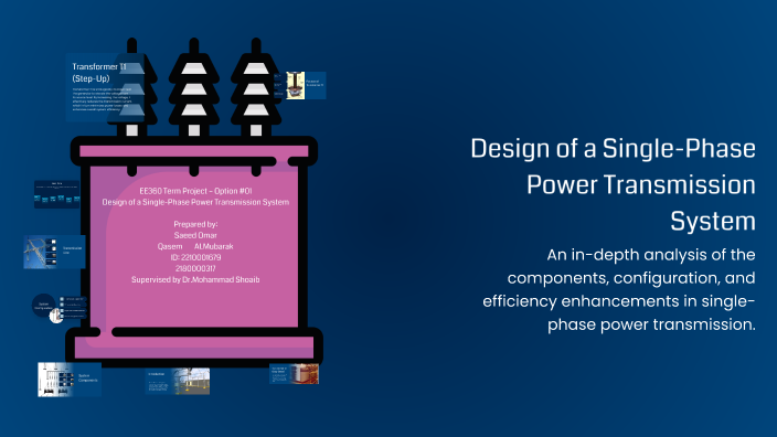 Power Flow Transmission System Design of a Single-Phase Power Transmission System by الله ربي الحمد ...