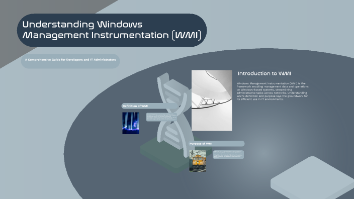 Understanding Windows Management Instrumentation (WMI) by DIVYA SHRI R ...