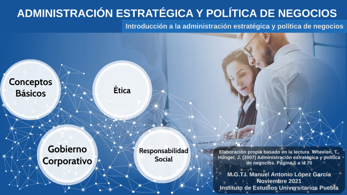 ADMINISTRACIÓN ESTRATÉGICA Y POLÍTICA DE NEGOCIOS by Manuel Antonio