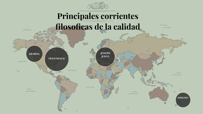 Principales corrientes filosóficas de la calidad by joaquin encinas on