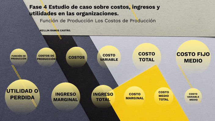 Fase 4 Estudio de caso sobre costos, ingresos y utilidades en las ...