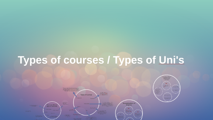 Types of courses / Types of Uni's by Louise Clayton-Hatch on Prezi