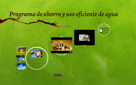 Programa de ahorro y uso eficiente de agua by monica vasquez on Prezi