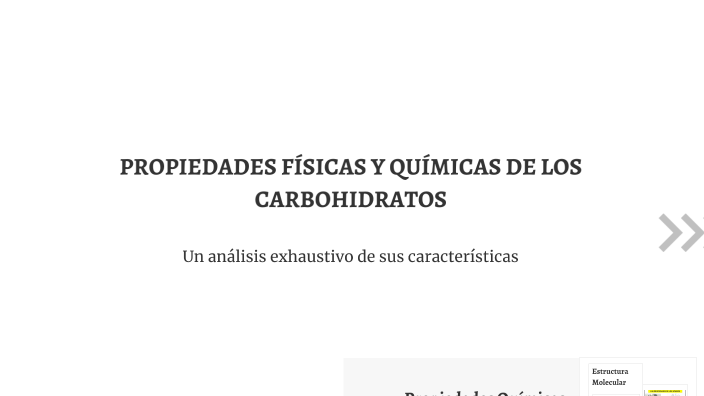 PROPIEDADES FÍSICAS Y QUÍMICAS DE LOS CARBOHIDRATOS by MAGALI ISABEL