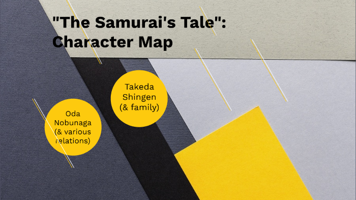 The Samurai S Tale Character Map Project By Amelia Long