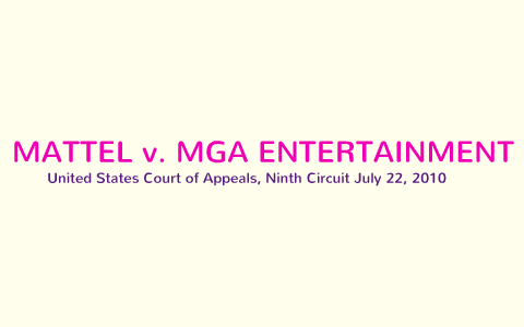 mattel v mga entertainment