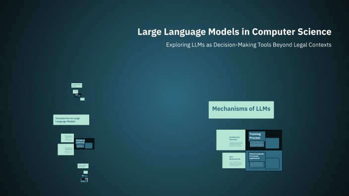 Model In Computer Science Large Language Models in Computer Science by behnaz kh on Prezi
