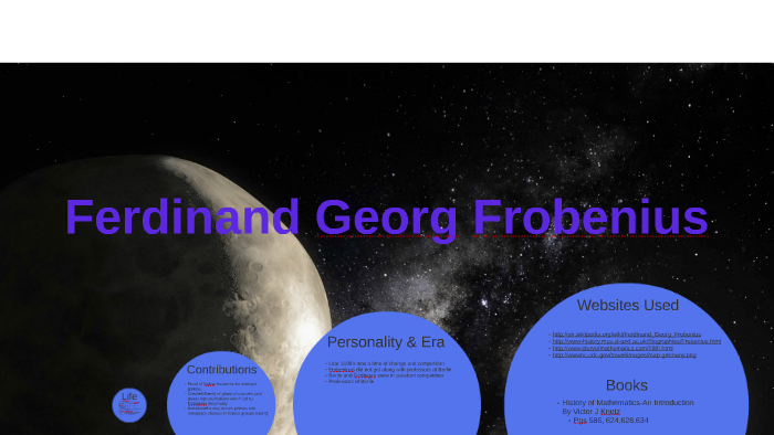 Ferdinand Frobenius by matt olson on Prezi