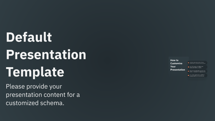 Default Presentation Template by Excel Olamiposi Daodu ...