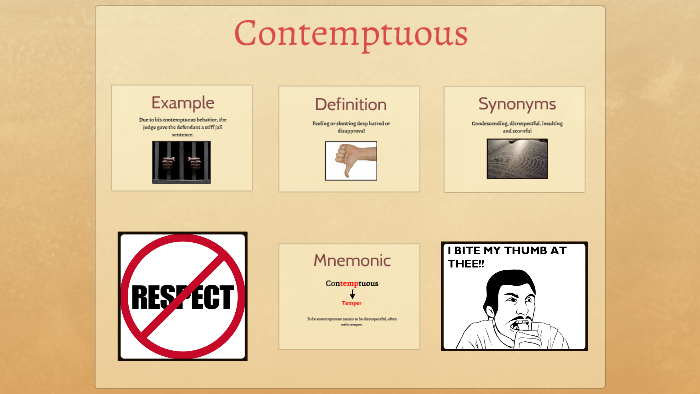 Contemptous by Tyler E on Prezi