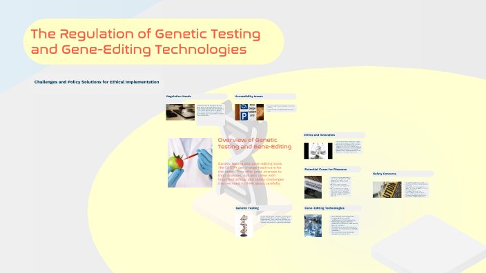 The Regulation of Genetic Testing and Gene-Editing Technologies by ...