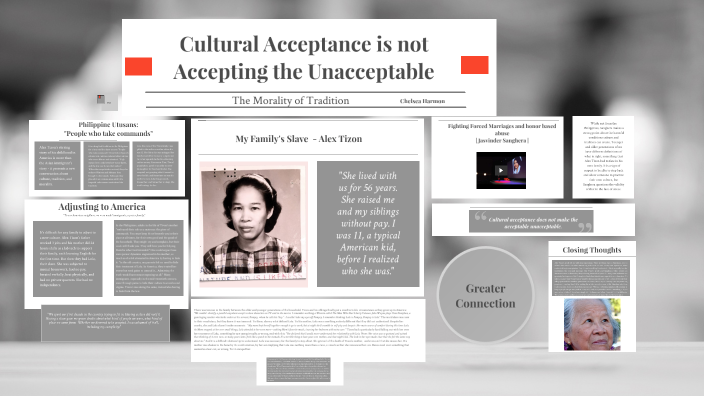 Cultural Acceptance Is Not Moral Acceptance By Chelsea H