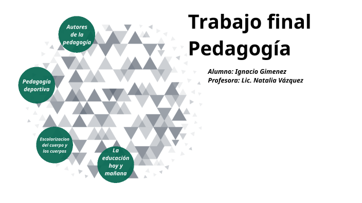 trabajo final pedagogia by Ignacio Gimenez on Prezi