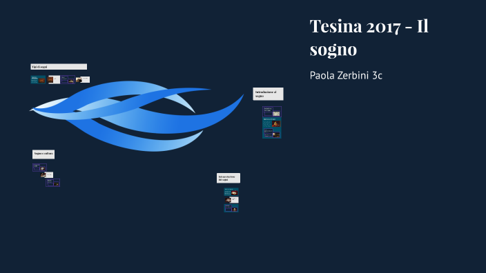 Tesina 2017 - Il sogno by SOPHIA D'AMICO on Prezi