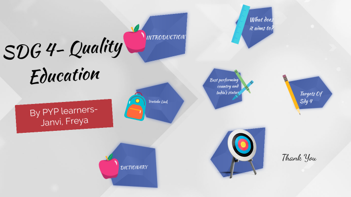 PRESENTATION ON SDG 4 -QUALITY EDUCATION by Freya Agarwal on Prezi