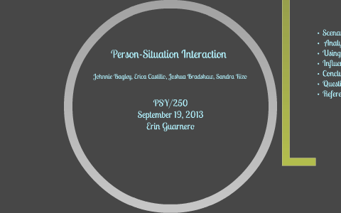 Person situation interactions presentation picture