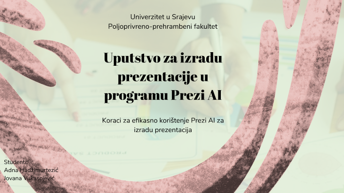 Uputstvo za izradu prezentacije u programu Prezi AI by Adna ...