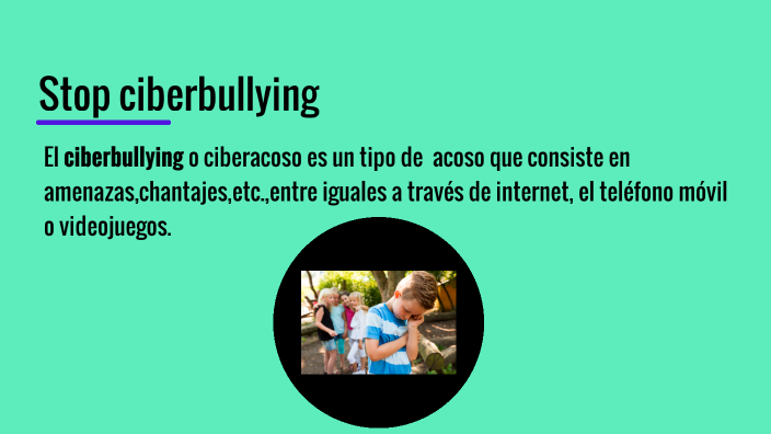 Stop ciberbullying by Alba María Guzmán Flores