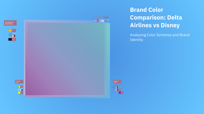Color Comparison Delta Brand Color Comparison: Delta Airlines vs Disney by Jonae Wiggins on Prezi