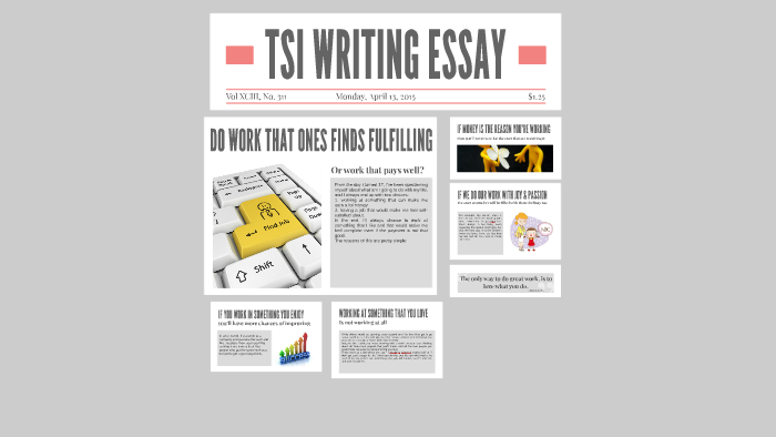 how to write a good tsi essay